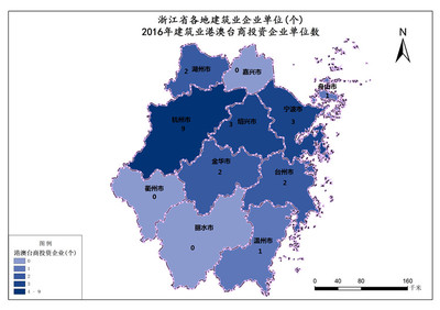 2016年浙江省建筑业港澳台商投资企业勘察领域概况